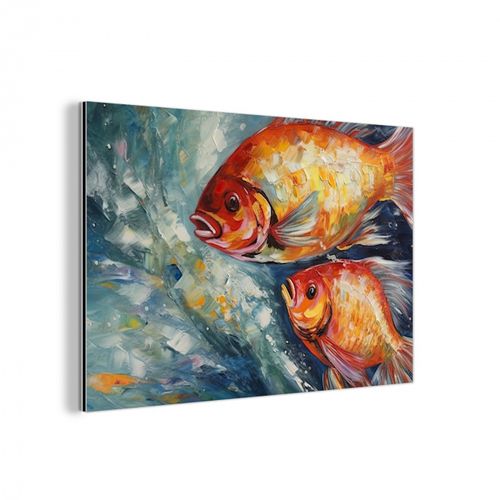 Aluminium - Vissen - Water - Dieren - Kunst - Olieverf