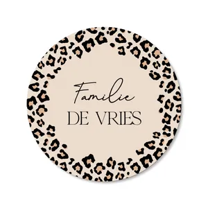 Naambord panterprint