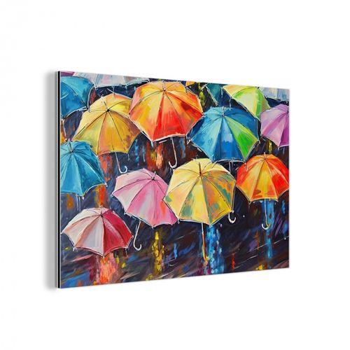 Aluminium - Paraplu's - Schilderij - Kunst - Regenboog