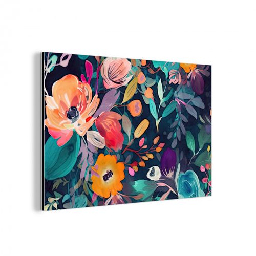 Aluminium - Kleurrijk - Bloemen - Kunst - Natuur - Hippie
