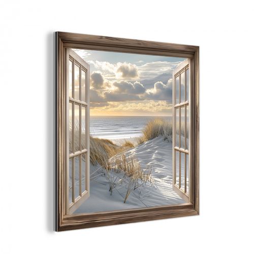 Aluminium - Doorkijk - Strand - Duinen - Zee - Natuur