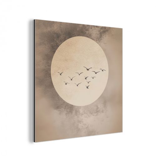 aluminium wit - Vogel - Beige - Japandi