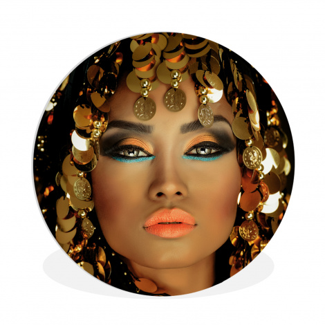 Muurcirkel - Vrouw - Cleopatra - Goud - Sieraden - Make up - Luxe