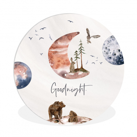 Muurcirkel - Quotes - Goodnight - Spreuken - Kinderen - Jongens - Meisjes - Kind