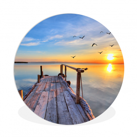 Muurcirkel - Water - Steiger - Vogels - Zonsondergang - Horizon