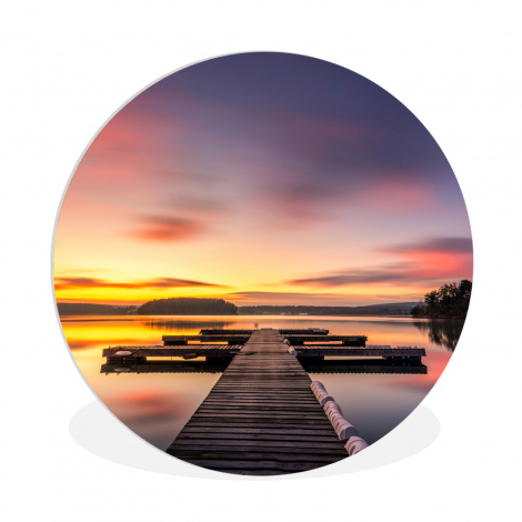 Muurcirkel - Steiger - Zonsondergang - Water - Zee - Reflectie