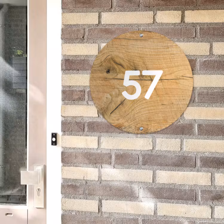 Naambord hout — 5