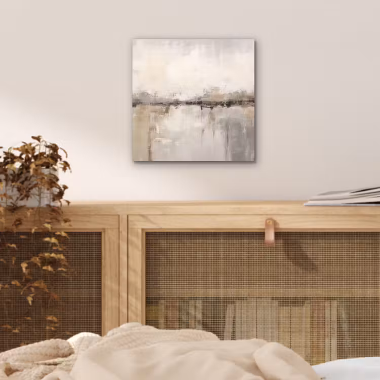 Aluminium schilderij - Moderne kunst - Abstract - Beige — 5