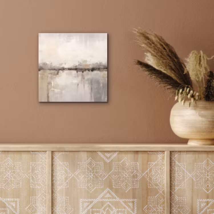 Aluminium schilderij - Moderne kunst - Abstract - Beige — 6