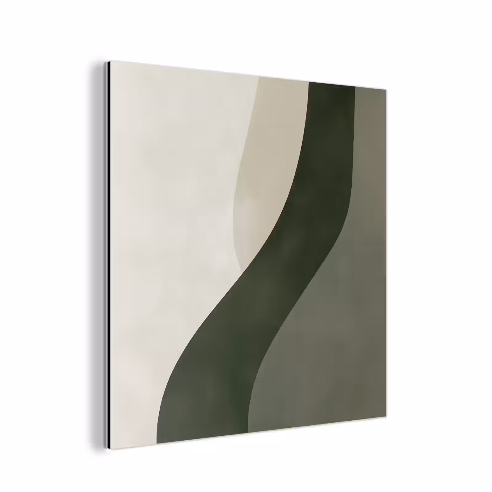 Aluminium schilderij - Japandi - Groen - Abstract - Modern — 1