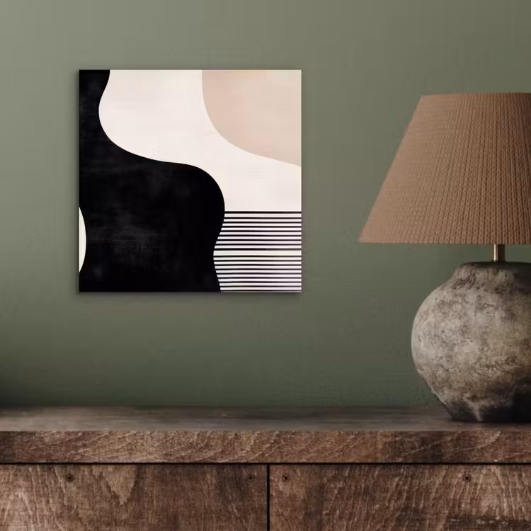 Aluminium schilderij - Abstract - Japandi - Beige - Modern — 4