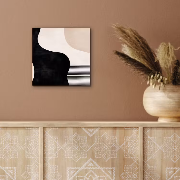 Aluminium schilderij - Abstract - Japandi - Beige - Modern — 6