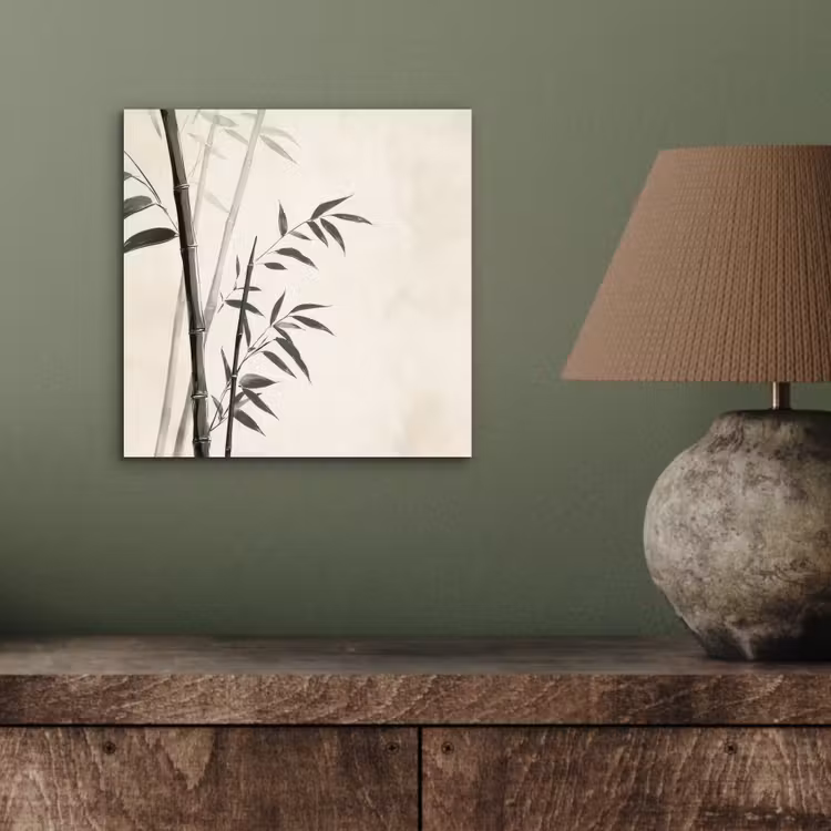 Aluminium schilderij - Japandi - Bamboe - Beige — 4
