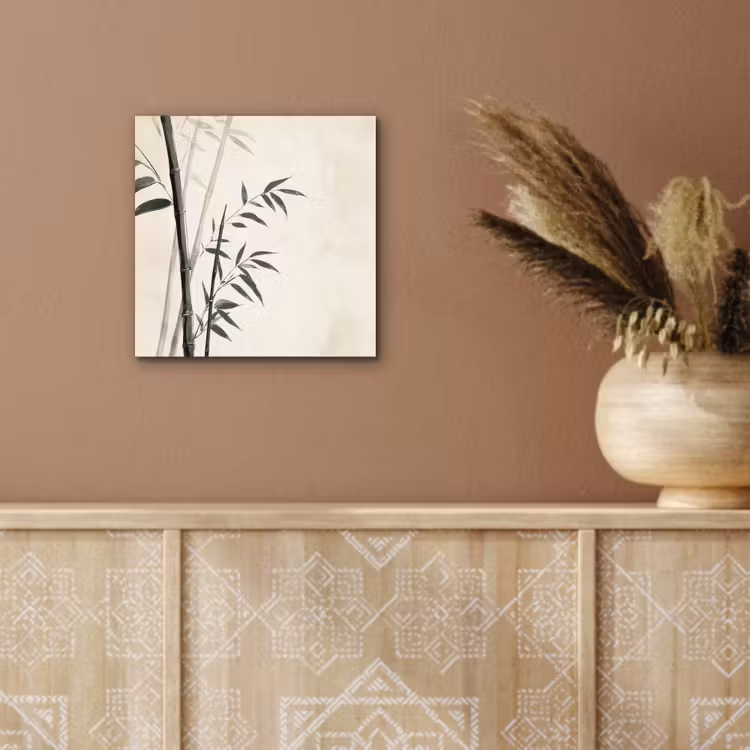 Aluminium schilderij - Japandi - Bamboe - Beige — 6
