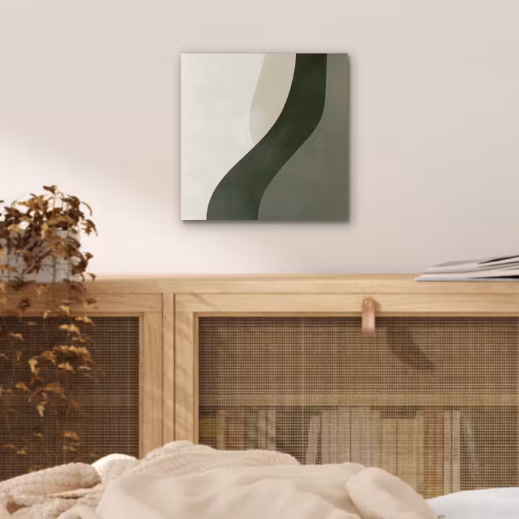 Aluminium schilderij - Japandi - Groen - Abstract - Modern — 5