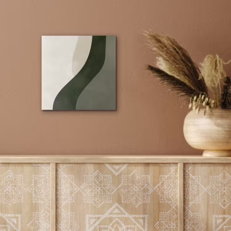 Aluminium schilderij - Japandi - Groen - Abstract - Modern — 6