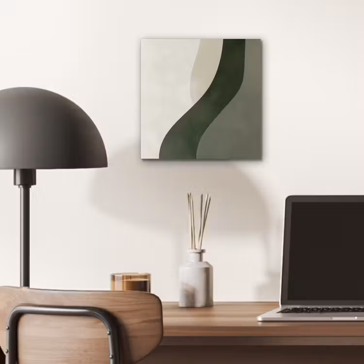 Aluminium schilderij - Japandi - Groen - Abstract - Modern — 7