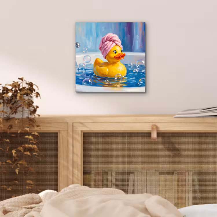 Aluminium schilderij - Creatief - Badeend - Kleurrijk — 5