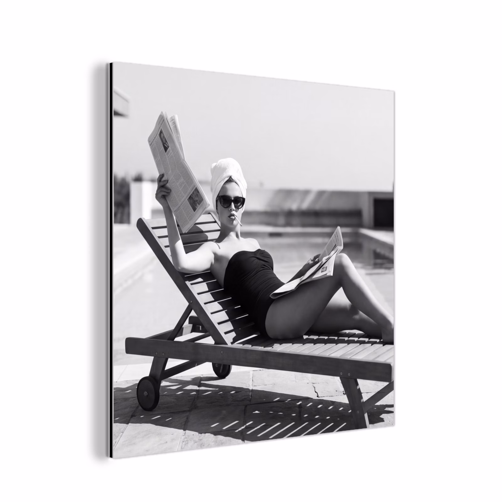 Aluminium schilderij - Glamour - Modern - Zwart - Wit — 1