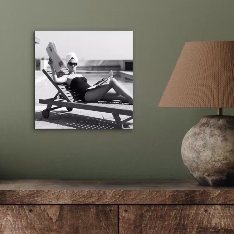 Aluminium schilderij - Glamour - Modern - Zwart - Wit — 4
