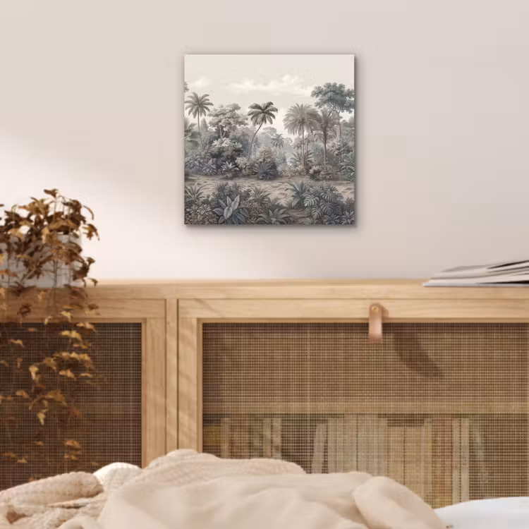 Aluminium schilderij - Tropisch - Landschap - Illustratie — 5