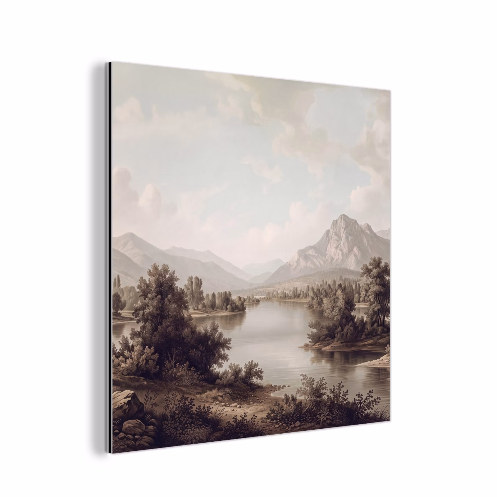 Aluminium schilderij - Klassiek - Landschap - Sereen — 1