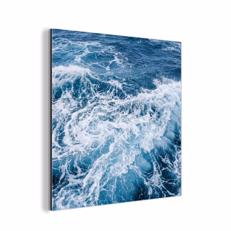 Aluminium schilderij - Golven - Oceaan - Blauw — 1