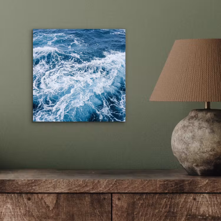 Aluminium schilderij - Golven - Oceaan - Blauw — 4