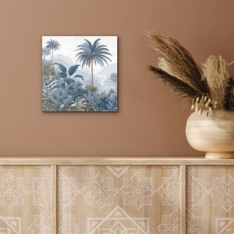 Aluminium schilderij - Jungle - Modern - Blauw - Groen — 6