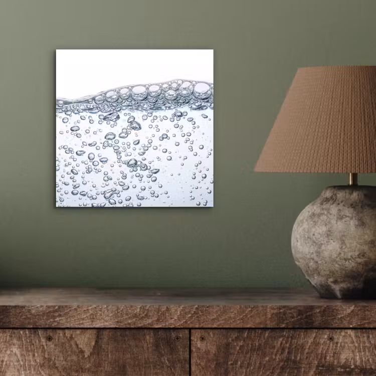 Aluminium schilderij - Luchtbellen - Water - Dynamisch — 4