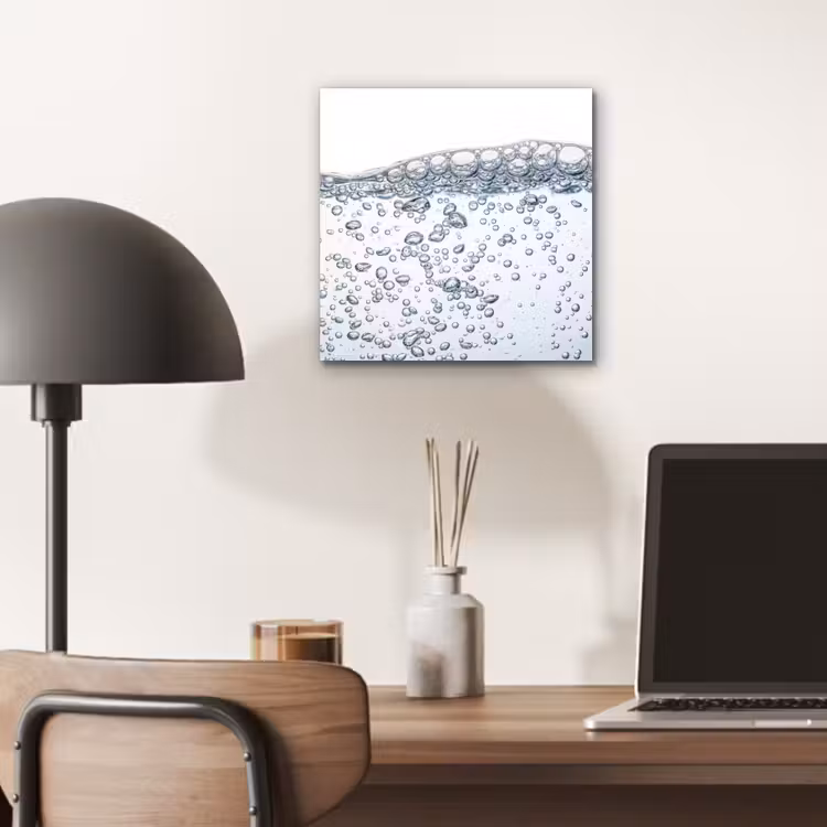 Aluminium schilderij - Luchtbellen - Water - Dynamisch — 7