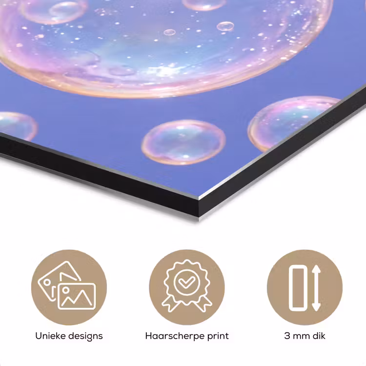 Aluminium schilderij - Pastel - Bubbels - Dromerig — 3