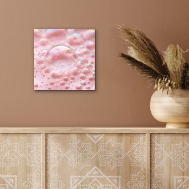 Aluminium schilderij - Schuim - Structuur - Roze — 6