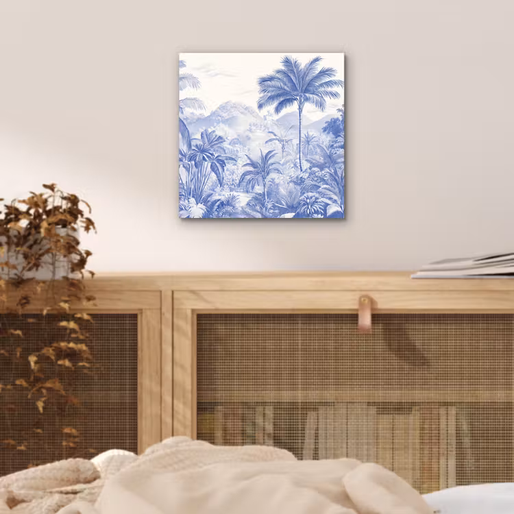 Aluminium schilderij - Tropisch - Jungle - Blauw — 5