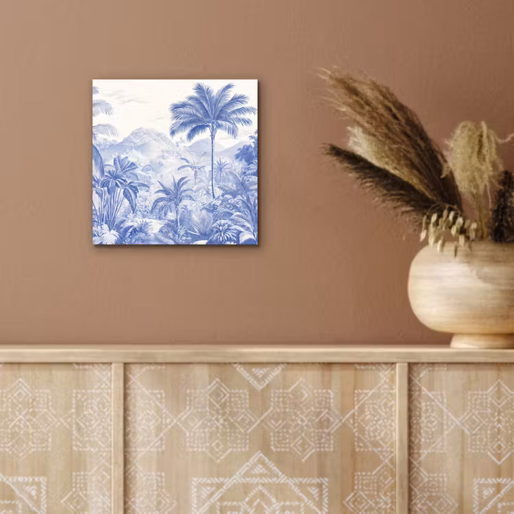Aluminium schilderij - Tropisch - Jungle - Blauw — 6