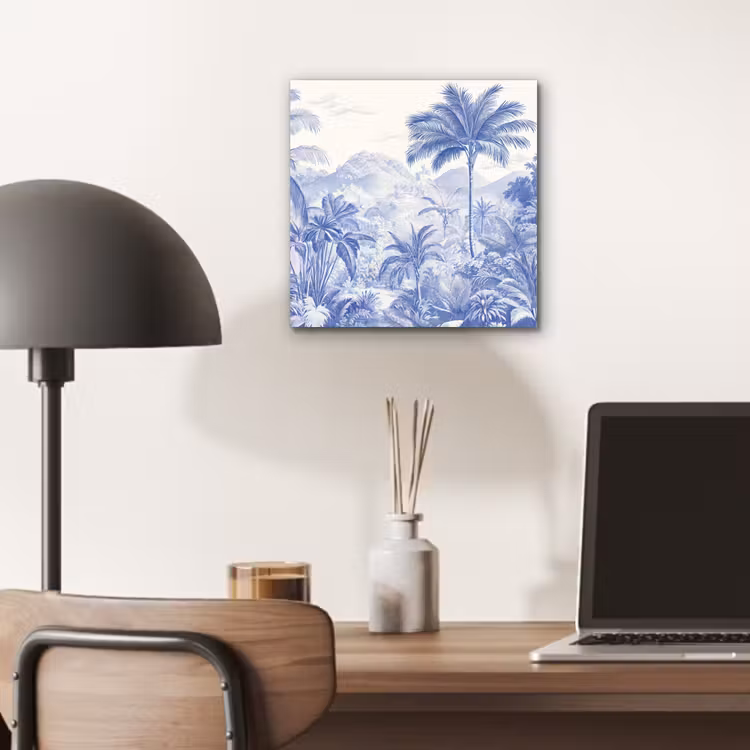 Aluminium schilderij - Tropisch - Jungle - Blauw — 7
