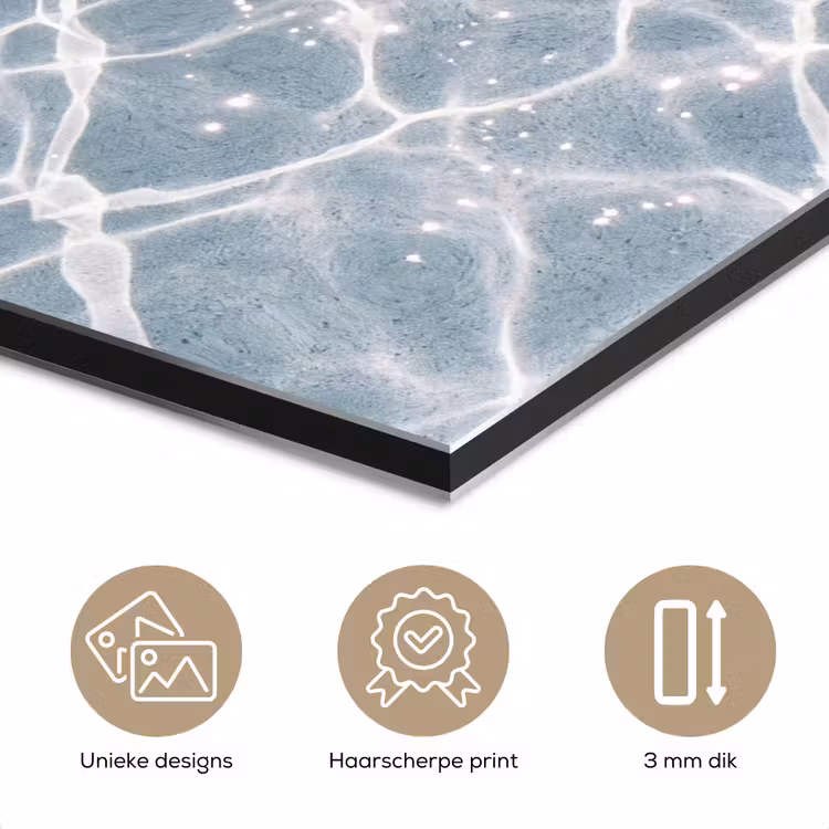 Aluminium schilderij - Water - Reflectie - Zonlicht — 3