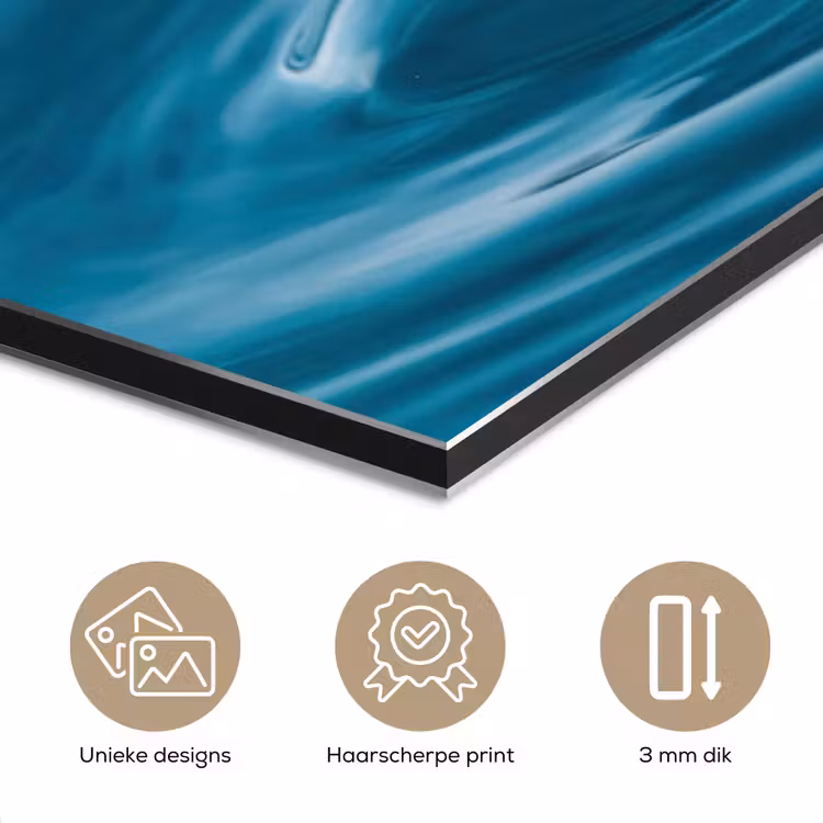 Aluminium schilderij - Waterdruppel - Water - Oppervlakte — 3