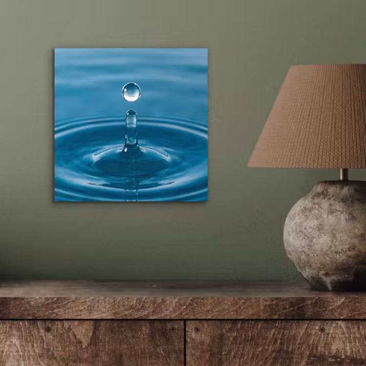 Aluminium schilderij - Waterdruppel - Water - Oppervlakte — 4