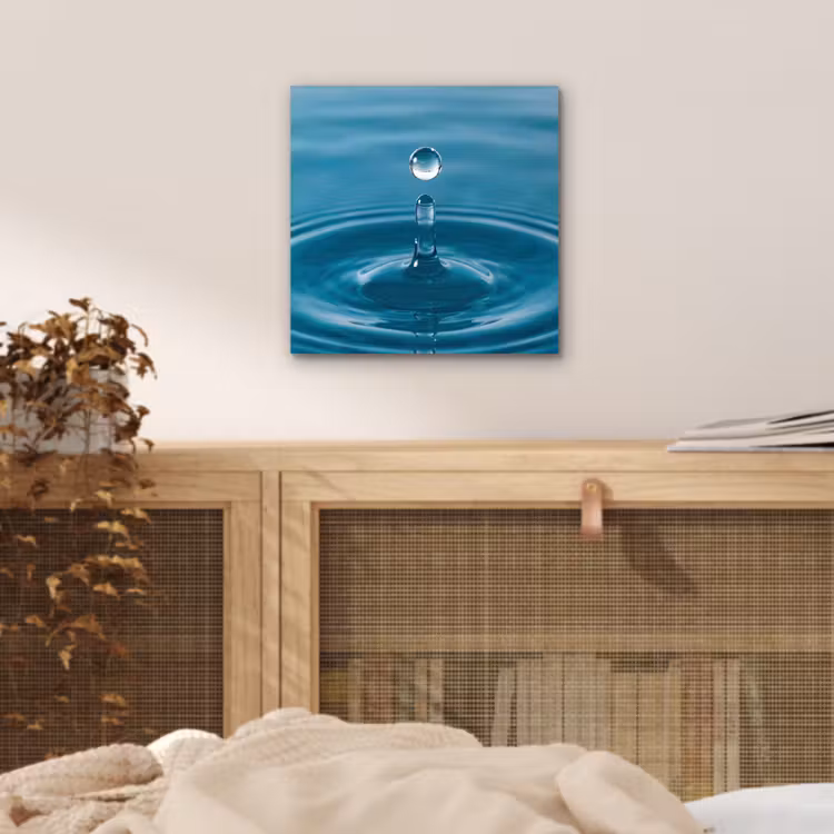 Aluminium schilderij - Waterdruppel - Water - Oppervlakte — 5