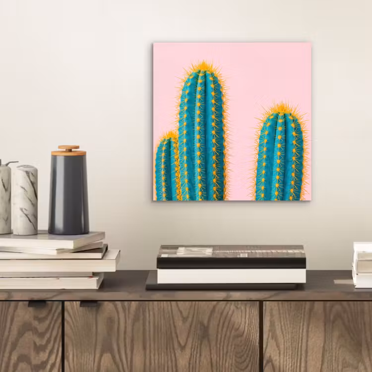 Aluminium schilderij - Cactussen - Modern - Pastel — 2
