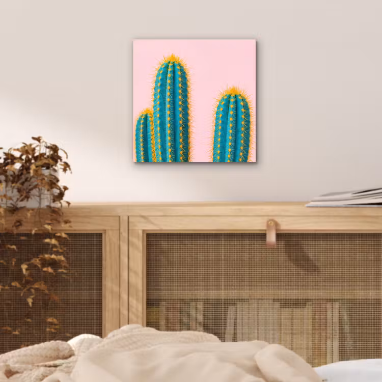 Aluminium schilderij - Cactussen - Modern - Pastel — 5