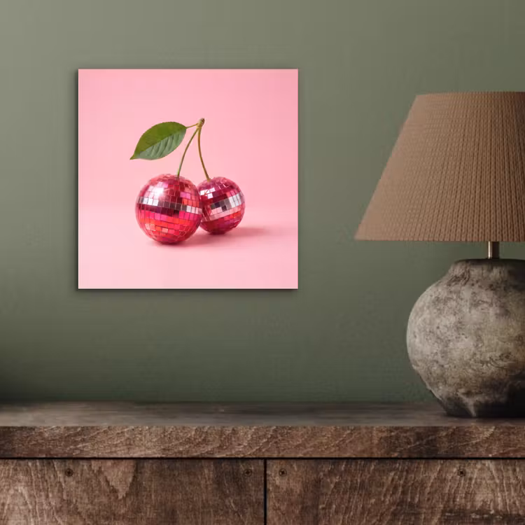 Aluminium schilderij - Disco - Kersen - Roze — 4