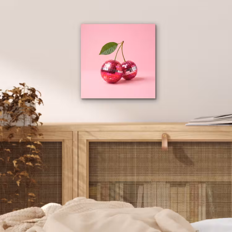 Aluminium schilderij - Disco - Kersen - Roze — 5