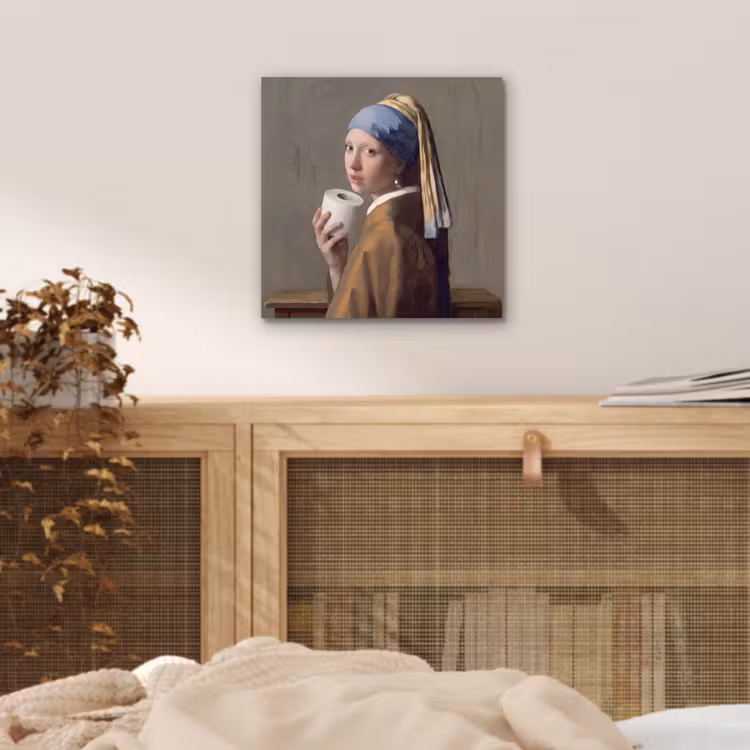 Aluminium schilderij - Klassiek - Humor - Kleurrijk — 5