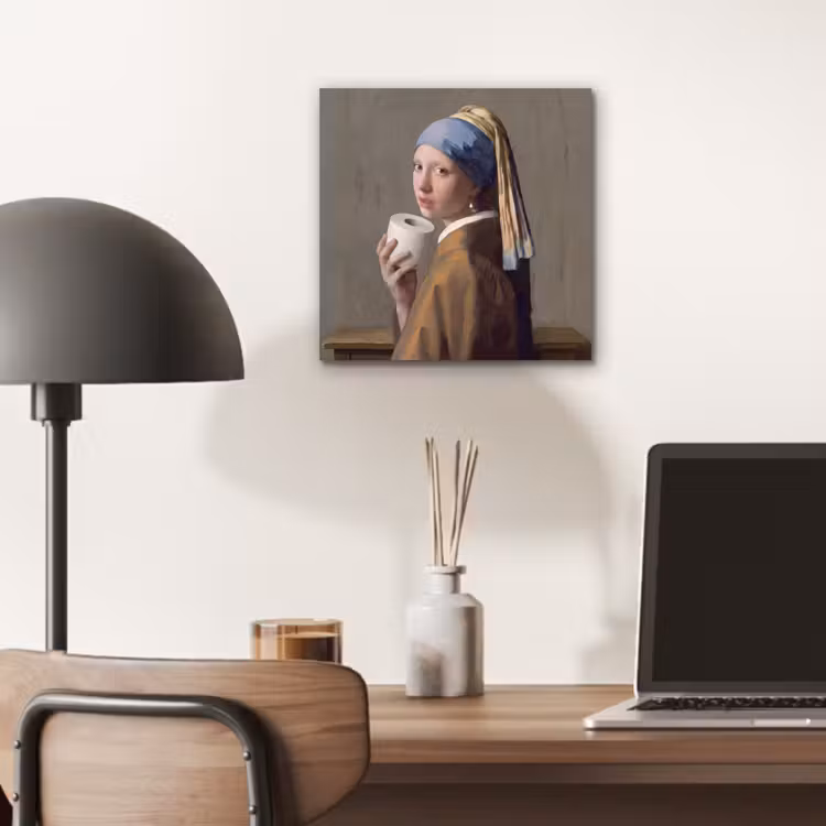 Aluminium schilderij - Klassiek - Humor - Kleurrijk — 7