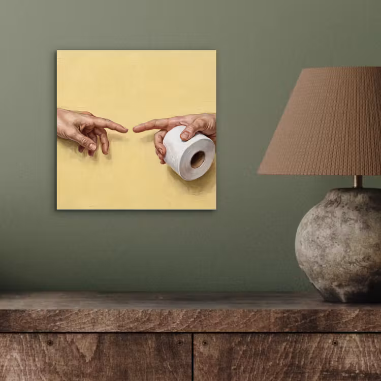 Aluminium schilderij - Klassiek - Kunst - Humor — 4