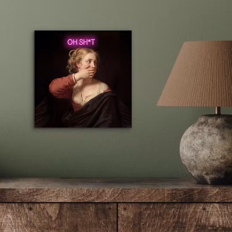 Aluminium schilderij - Quote - Neon - vrouw — 4