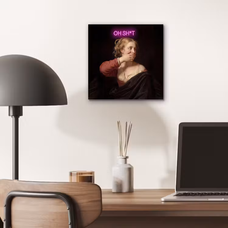 Aluminium schilderij - Quote - Neon - vrouw — 7