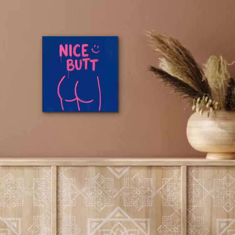 Aluminium schilderij - Brutaal - Grappig - Blauw — 6